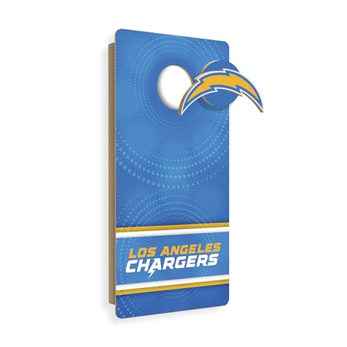 Los Angeles Chargers Wall Hanging Cornhole Board