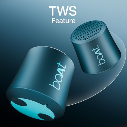 Image of Boat Stone Uno, 3W Signature Sound, 6HRS Battery, TWS Feature, Bluetooth v5.4 & Type-C Interface, Bluetooth Speaker, Wireless Speaker, Portable Speaker(Tropical Blue)