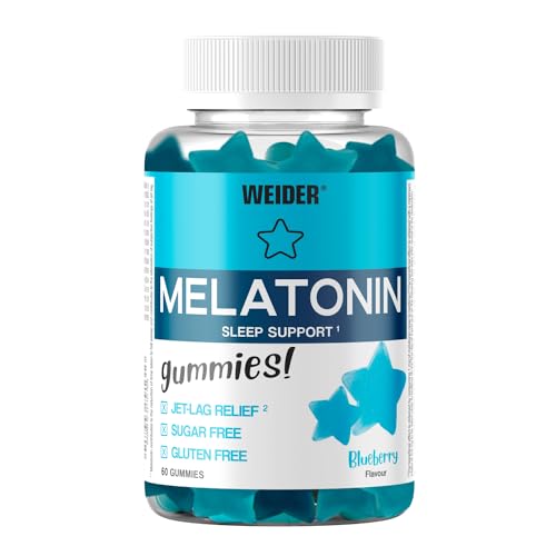 Weider Melatonin Gummies (60 Gominolas) Sabor Arándano. 1...
