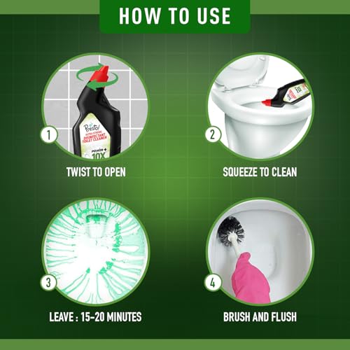 Image of Amazon Brand - Presto! Ultra Strong Disinfectant Toilet Cleaner 1L | Citrus