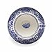 Spode Blue Italian 20oz Jumbo Cup & Saucer, Set of 4 – Large Porcelain Hot Beverage Cups with Ornate Rim & Scenic Design - Elegant Ceramic Drinkware for Coffee, Tea, Brunch Settings