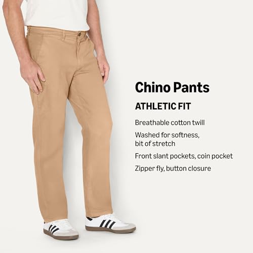 Image of Amazon Essentials Men's Athletic-Fit Chino Pants