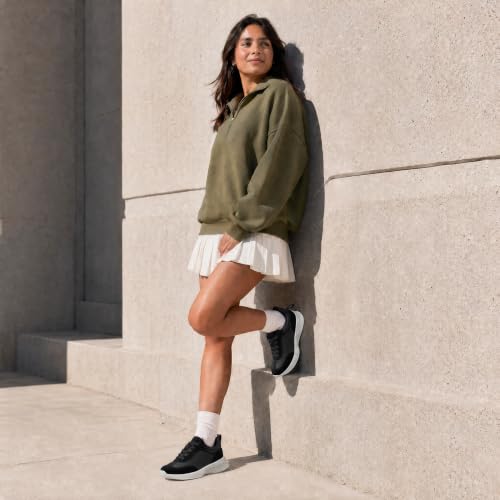 Image of Vepose Women's Retro Platform Sneakers Lightweight Lace Up Walking Shoes | Designer dressy chunky sneakers, memory foam cushioning, non slip sole, stylish woven or PU looks, work, travel, errands