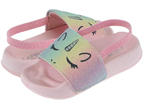 Capelli New York Toddler Girl Jelly Thong Flip Flop with Backstrap
