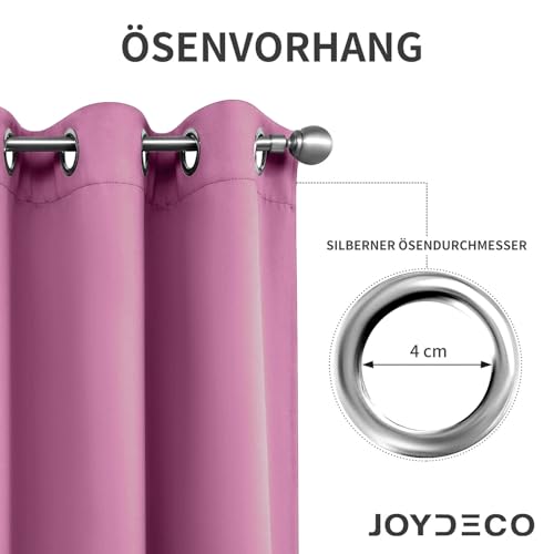 Image of Joydeco Blackout Curtains 1 Piece, Blackout Door Curtain, Door Curtain with Eyelets, Thermal Cold Protection, Heat Protection, Sound Protection for Bedroom, Living Room