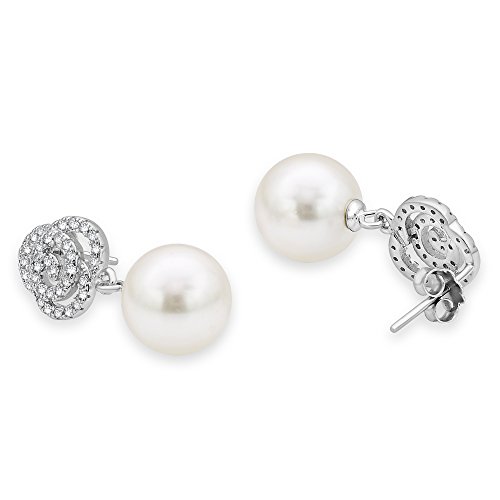 Taraash Sterling Silver CZ Drop Earrings For Women - Image 4