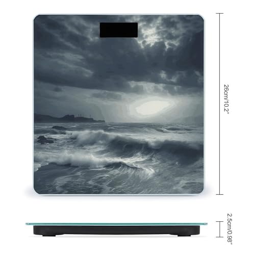 Báscula Digital para Peso Corporal con Vidrio Templado y Pantalla LCD miniatura 2