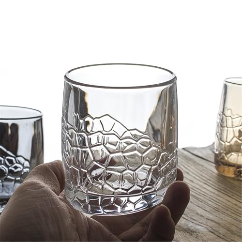 Vasos para beber whisky y cócteles en casa: contenedores de bebidas transparentes de 9 oz 4