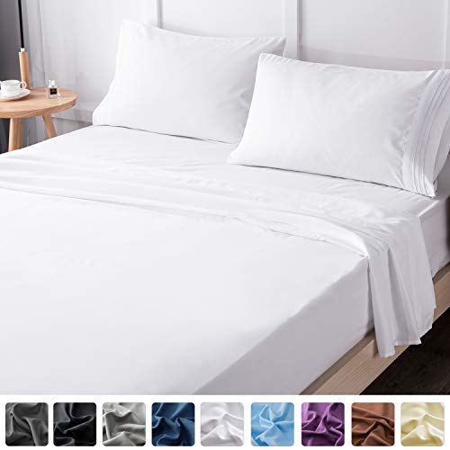 LIANLAM King Bed Sheets Set - Super Soft Brushed Microfiber 1800 Thread Count