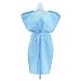 Medline NON24356 Disposable Patient Gowns, 3-Ply T/P/T, 30 in. x 42 in, Blue (Case of 50)