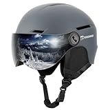 SNOWER Ski Helmet with Goggles, 2-in-1 Snowboard Helmet and...