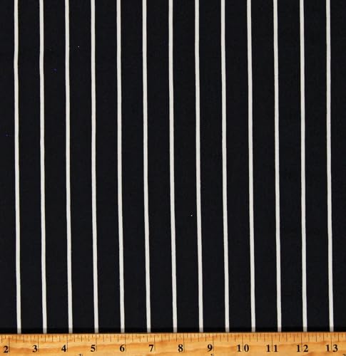 Pinstripe White on Black Athletic Jersey Baseball...