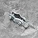 SING F LTD 2 Pieces Bicycle Dynamo Holder Bike Metal Bulb Mount Bracket Fit 11mm-25mm Bicycle Front Forks Bracket Silver Fixed Forks