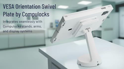Plaque rotative VESA blanc Compulocks support ecran pivotant - 6