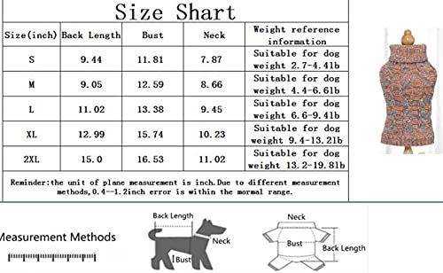 Tangpan Fashion Dog Sweater Dress Turtleneck Dogs Pullover Knit With Leash Hole Fall Winter Warm Dog Sweater Cute For Small Dog Puppy Kitten Cat Light Blue S #TOP2