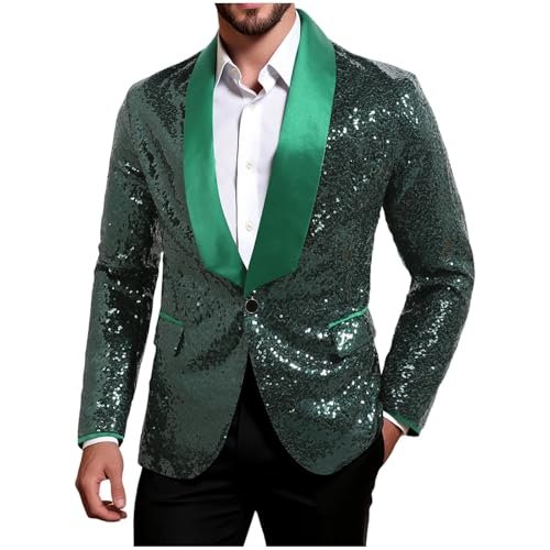 Cambkatl Men's Blazer Paisley Floral Wedding Tuxedo One Button Shawl Lapel Suit Jacket for Party Dinner Prom