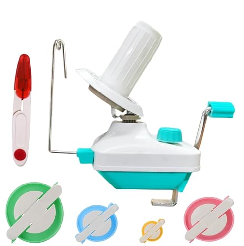Hand-Operated Yarn Ball Winder with Clamp and Accessory Kit