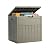 ZYJOYY 33 Gallon Resin Deck Box, Weatherproof Outdoor Storage Box for Patio, Garden, Pool, and Yard, Lockable Waterproof Bin for Tools, Cushions, and Accessories, Olive Grey