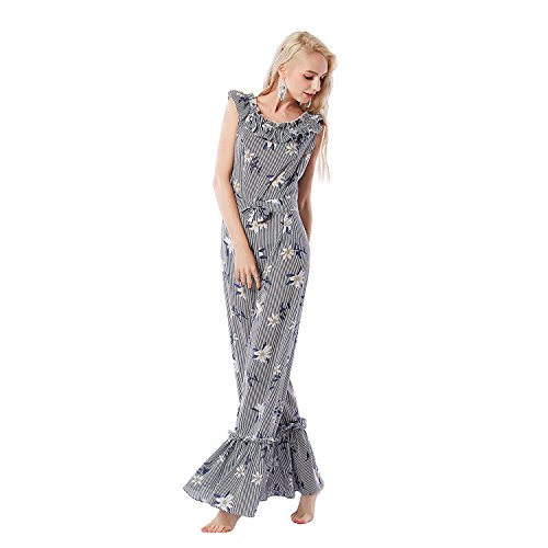 Mono casual de mujer estampado floral multicolor sin mangas 38 5
