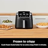 Ninja | Air Fryer | 5 QT Capacity | 5-in-1 Air Fry, Bake, Roast, Reheat, & Dehydrate | Air Crisp Technology | Nonstick Basket & Crisper Plate | Grey | AF142