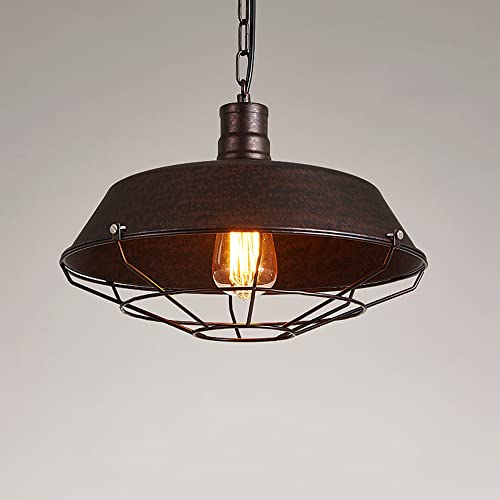 Lámpara colgante vintage E27 Dealnt con diseño de tapa de olla para barra de bar y dormitorio