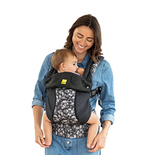 Image of LÍLLÉbaby Complete All Seasons Ergonomic 6-in-1 Baby Carrier Newborn to Toddler - with Lumbar Support - for Children 7-45 Pounds - 360 Degree Baby Wearing - Inward & Outward Facing - Twilight Leopard
