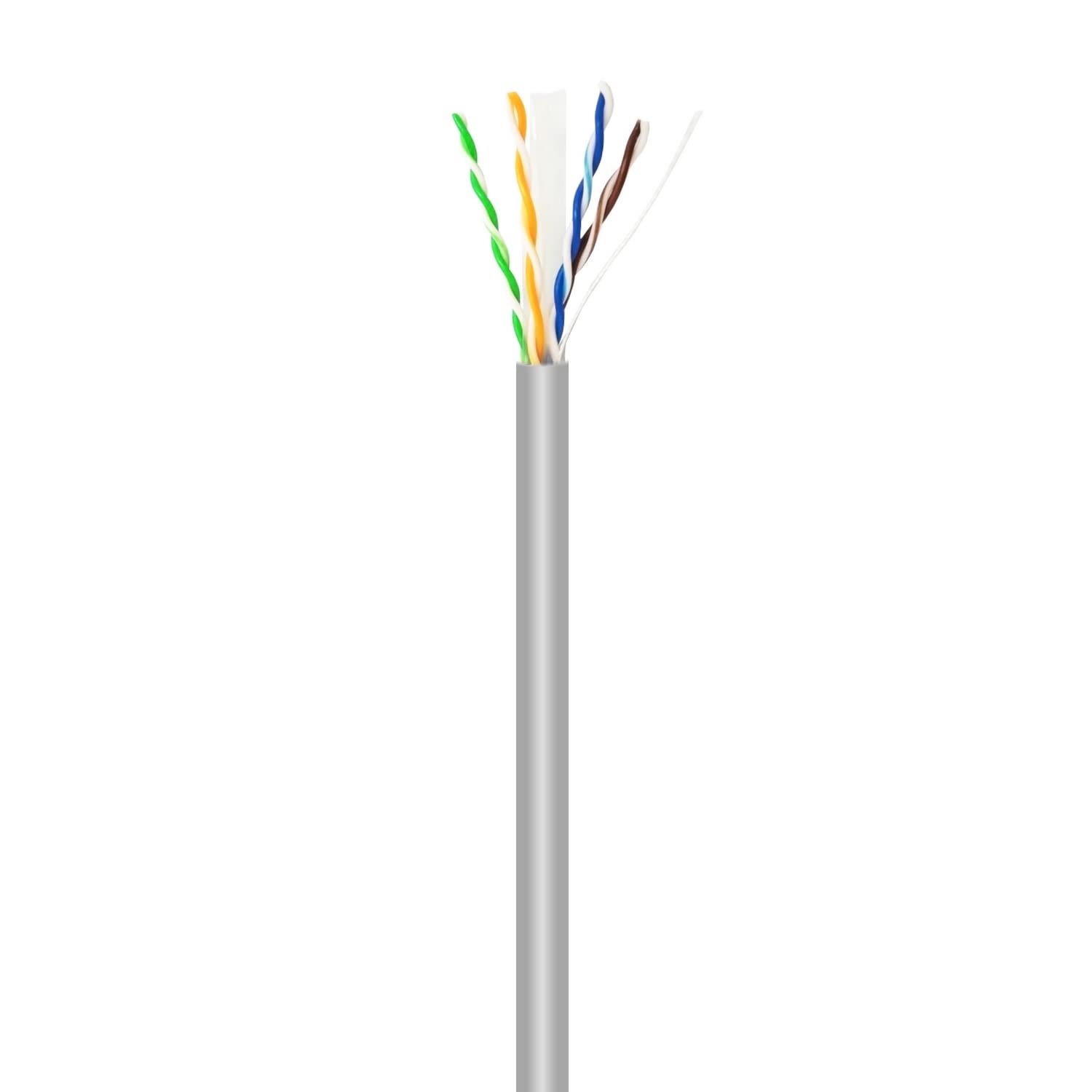 AISENS - A135-0660 - RJ45 Cat.6 UTP Rigid AWG23 CCA Network Cable, Grey, 100m - Image 2