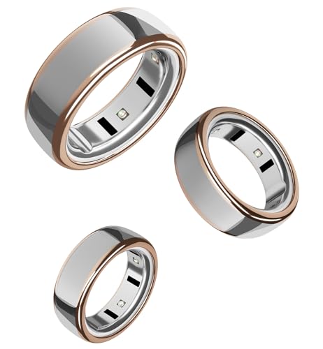 SURITCH 3 Pack Ring Cover for Oura Ring 4 & OuraRing Gen 3 Horizon/Heritage Ultra-Thin Anti-Yellow Transparent Ring Protector Case for Oura Size 12/13 Support Charging with Cover on - Rosegold