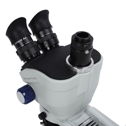 Microscópio trinocular composto de zoom de 3,5 x 100 x com inclinação de 45 graus e rotação de 360 g