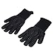 Heat Gloves 500℃, Oven Mitts for BBQ and Welding, 31cm Hot Proof Mitts with Silicone Coating, Heat Cooking Tool for Oven, Fireplace, and Outdoor Grilling