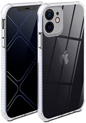 Coque silicone iPhone 12 ONEFLOW transparente avec protection antichoc intégrée