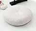 SWD TWTH Coussin de chaise rond doux et épais de 10 cm/15 cm, 40/50/60 cm, pour balcon, tatami, terrasse, baie, salon, sol, maison (45 x 45 cm, blanc)