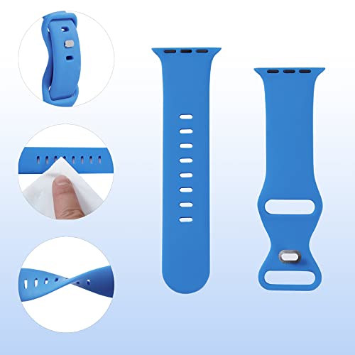 Fenichi 6 Pack Soft Silicone Smartwatch Bands For Apple Watch 41Mm 38Mm 40Mm 42Mm 44Mm 45Mm 49Mm, Sport Bands Waterproof Strap Wristbands For Iwatch Ultra Se Series 8 7 6 5 4 3 2 1 Women Men Kids #TOP4