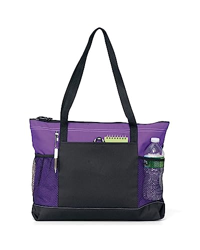 Select Zippered Tote - Purple (One)