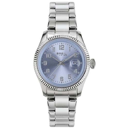 BREIL, Colección Classic Elegance, Reloj para Mujer, Movimiento de Cuarzo Only Time, con Correa de Acero, Esfera Redonda, Cierre Plegable, Diámetro 30 mm, Color Azul Bebé BREIL, Colección Classic Elegance, Reloj para Mujer, Movimiento de Cuarzo Only Time, con Correa de Acero, Esfera Redonda, Cierre Plegable, Diámetro 30 mm, Color Azul Bebé
