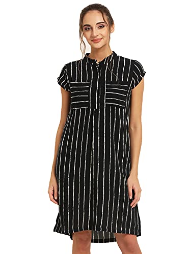 Image of Rare Women's Polyester A-Line Knee-Length Casual Dress