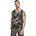 Produktbild Brandit Individual Wear Herren Essential Cotton Lightweight Soft Breathable Long Round Neck Active Everyday Training Tank Top, Waldland, L