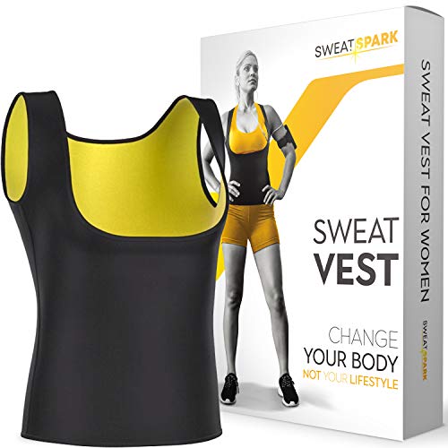 Sweat Vest for Women - (XS-6XL) - Weightless Neoprene Sauna Shirt - Get