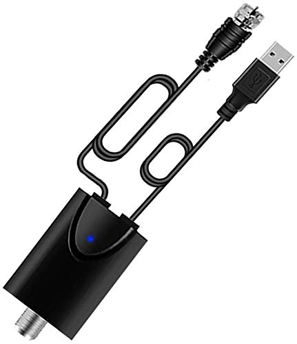 Amplificador de antena HDTV de alta ganancia, amplificador de señal de antena de TV, potenciar cualquier antena de TV no amplificada de hasta 50 millas, ganancia de 25 dB