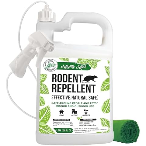 Mighty Mint Gallon Rodent Repellent Spray Cover