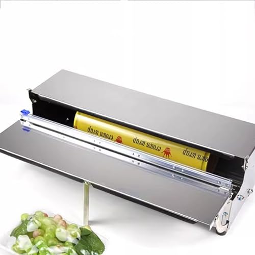 Cortador de film transparente con dispensador deslizante higiénico de acero