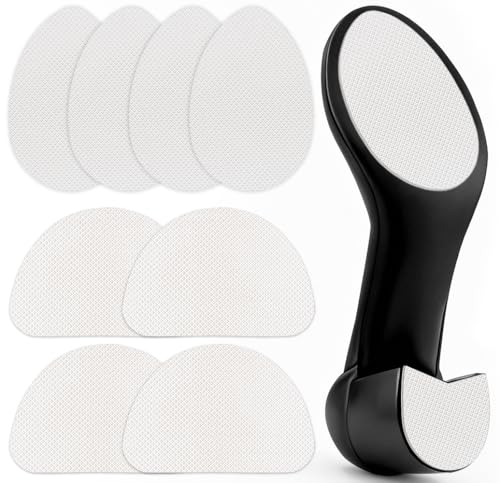 Image of 8Pcs Silicone Anti-Slip Shoe Pads: Discreet Quiet Sole Grips | Muffle Loud Heels: Self-adhesive, cut-to-fit quiet grips for dry indoor use. Budget-friendly fix for office & weddings