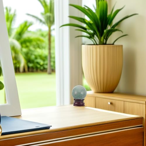 Esfera de amazonita natural Gatuida de 4 cm para feng shui 7