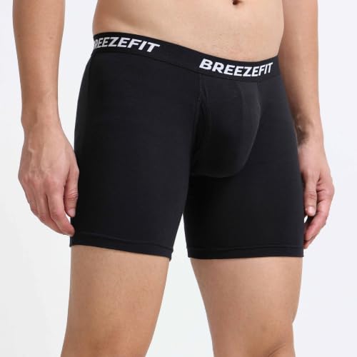 Image of Soft Modal Boxer Trunk | Full Thigh Coverage | Large Pouch | Low Waist | Anti-Chafe Comfort | No Ride-Up Fit | Pack of 2