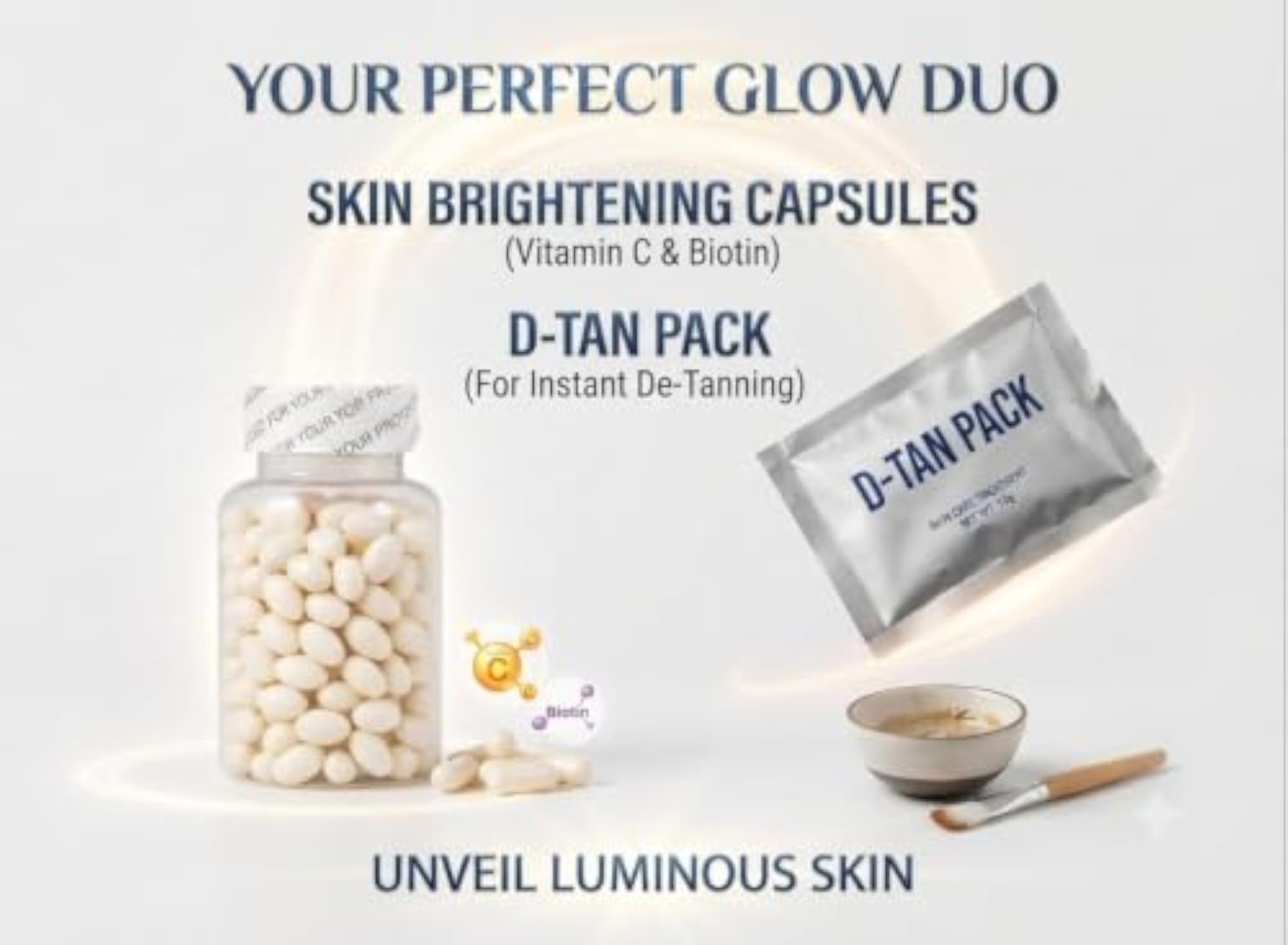 Skin Care Capsules & D-Tan Pack Glow Duo