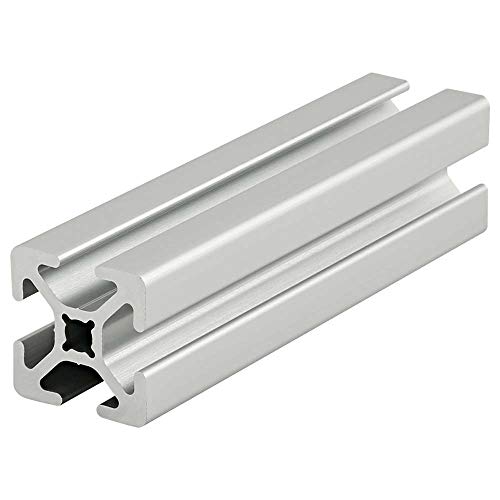 8020, 1010, 10 Series 1 Inch x 1 Inch T-Slotted Aluminum Extrusion DIY Extruded Linear Slot Bar Rail 80/20 (Smooth, Clear Anodize, 48" Long)