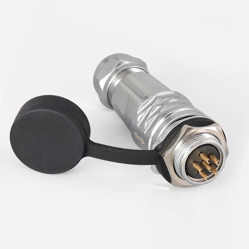 SF20 6 Pin Quick Push-Pull Metal Male Plug Female Socket Back-Mount Waterproof Industrial Circular Aviation