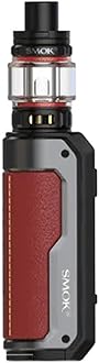 JJA Fortis Kit 80W For Smok, 0.96-Inch TFT Color Display, Type-C Fast Charging, Single 18650/21700 Battery (Not Included), Easy To Grip And Non-Slip, 2ML Cartridge No Nicotine, (Red)