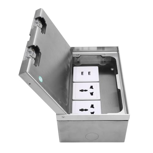 Prise de sol encastrée 16A 4000W double USB usage commercial