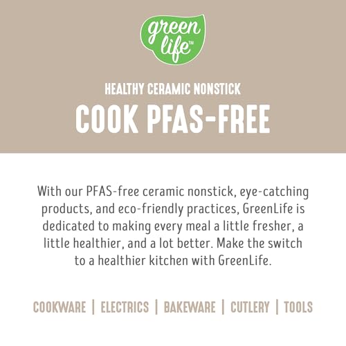 GreenLife 2.5QT Nonstick Saucepan with Glass Lid, Soft Grip, PFAS-Free Ceramic, Multipurpose Chef Pan, Milk & Sauce Cooking Pot, Dishwasher & Oven Safe to 350˚F, Stay-Cool Handle, Taupe by GreenLife - Image 5